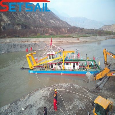 Equipamento de dragagem de areia de sucção com cortador controlado por PLC da Siemens para profundidade de dragagem de 1 a 30 m