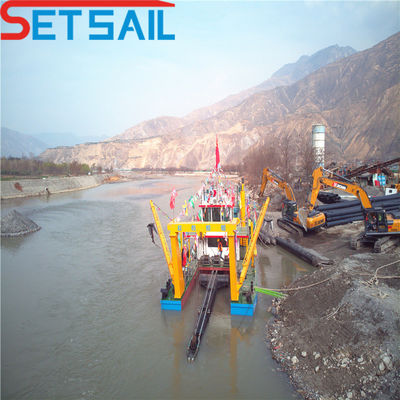 Equipamento de dragagem de areia de sucção com cortador controlado por PLC da Siemens para profundidade de dragagem de 1 a 30 m