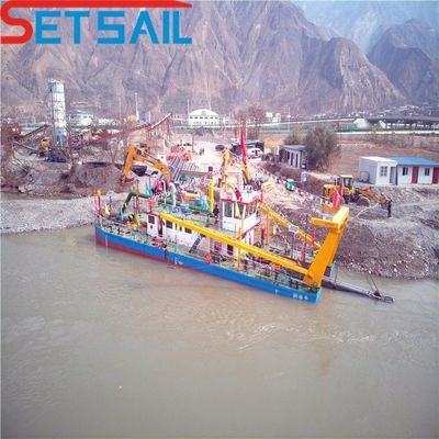 Equipamento de dragagem de areia de sucção com cortador controlado por PLC da Siemens para profundidade de dragagem de 1 a 30 m