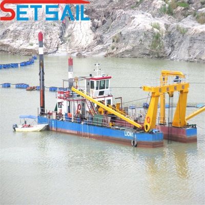 Potência da cabeça do cortador 108kw Motor diesel 12 polegadas cortador dragadora de sucção com Siemens PLC