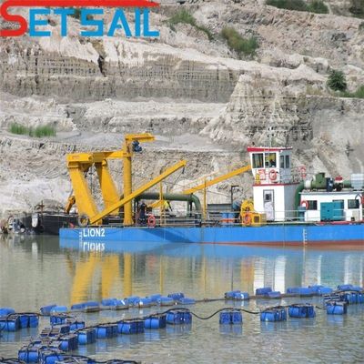 Potência da cabeça do cortador 108kw Motor diesel 12 polegadas cortador dragadora de sucção com Siemens PLC