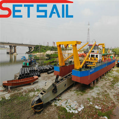 QHCSE-32 Equipamento de dragagem por sucção de cortador com bomba submarina e potência de motor auxiliar