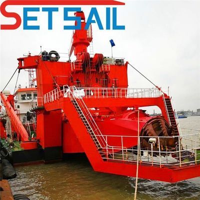 QHCSE-32 Equipamento de dragagem por sucção de cortador com bomba submarina e potência de motor auxiliar