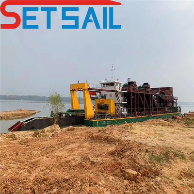 QHCSE-32 Equipamento de dragagem por sucção de cortador com bomba submarina e potência de motor auxiliar