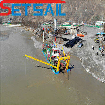 QHCSE-32 Equipamento de dragagem por sucção de cortador com bomba submarina e potência de motor auxiliar
