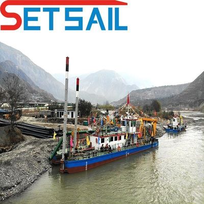 Equipamento de dragagem fluvial cortador dragadora de sucção com guincho hidráulico tipo ciclone