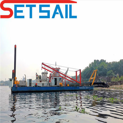 Equipamento de dragagem fluvial cortador dragadora de sucção com guincho hidráulico tipo ciclone