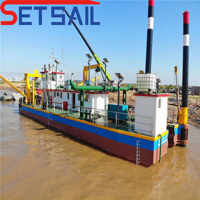 Dredger de sucção de cortador de 10 polegadas para motor diesel de areia fluvial e bomba hidráulica incluídos
