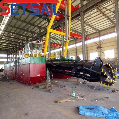 Dredger de sucção de cortador de 10 polegadas para motor diesel de areia fluvial e bomba hidráulica incluídos