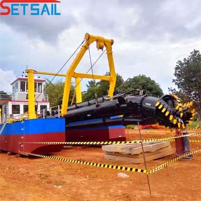 Dredger de sucção de cortador personalizado com solução de dragagem de cabeça de corte de controle hidráulico