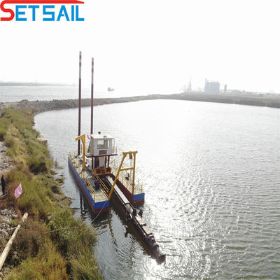 Dredger de sucção de cortador personalizado com solução de dragagem de cabeça de corte de controle hidráulico