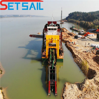 Cummins 160kw-3000kw cortador sucção dragadora máquinas de mineração com chuveiro de agitação de ouro