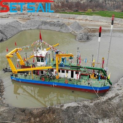 Dredger de sucção de 10 polegadas com potência de motor auxiliar de 122kw da Siemens e Cummins