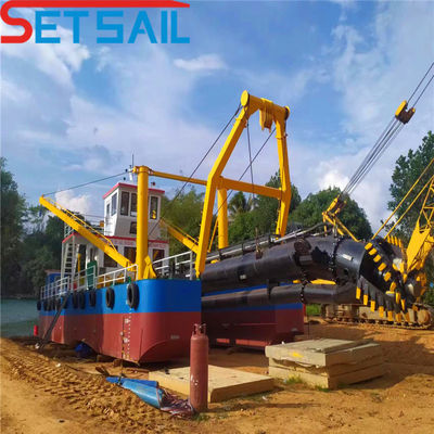 Dredger de sucção de 10 polegadas com potência de motor auxiliar de 122kw da Siemens e Cummins