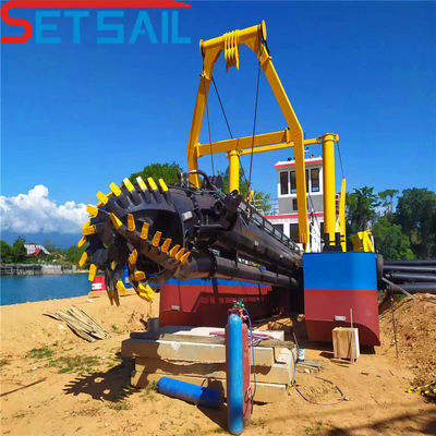 Dredger de sucção de 10 polegadas com potência de motor auxiliar de 122kw da Siemens e Cummins