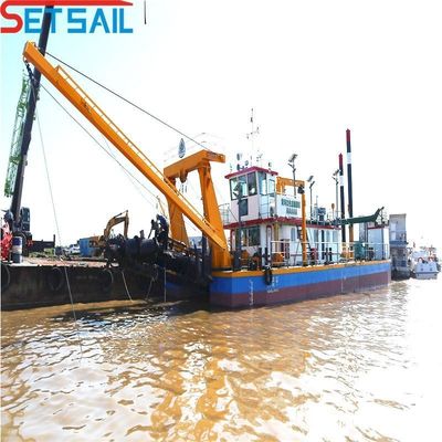 Dredger de sucção de 10 polegadas com motor diesel e 1200 mm de diâmetro da cabeça do cortador