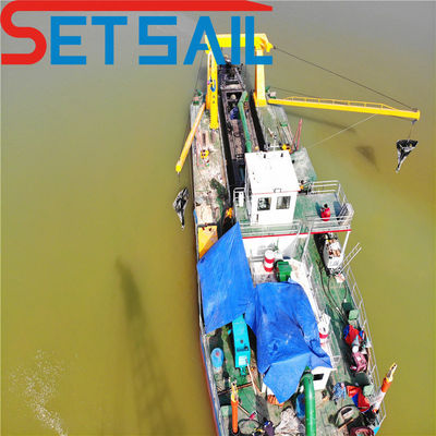 Dredger de sucção de alta capacidade com bomba de areia subaquática e solução de dragagem