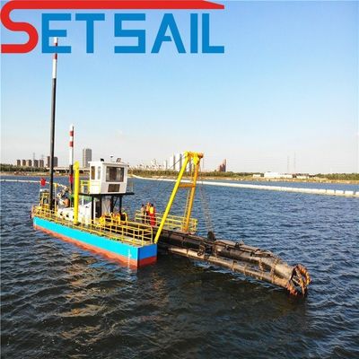 Dredger de sucção de alta capacidade com bomba de areia subaquática e solução de dragagem