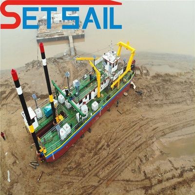 Dredger de sucção de alta capacidade com bomba de areia subaquática e solução de dragagem
