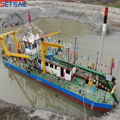 Tipo de potência a diesel 10 polegadas cortador de sucção reservatório de areia dragadora 31,1 metros comprimento total