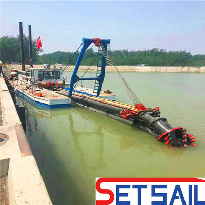 QHCSD-111 Cortador de areia de bomba personalizado Sucção de lama de dragagem com motor a diesel Cummins