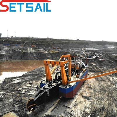 Dredger de bomba de sucção de corte de 10 polegadas para areia do rio dentro de 8 metros Profundidade de dragagem