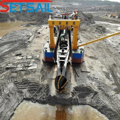 Dredger de bomba de sucção de corte de 10 polegadas para areia do rio dentro de 8 metros Profundidade de dragagem