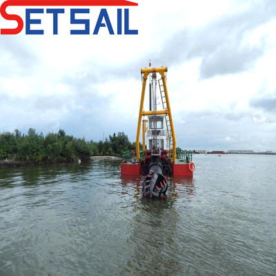 Dredger de sucção com cortador hidráulico com distância de descarga de 15 km e motor a diesel importado