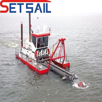 Dredger de sucção com cortador hidráulico com distância de descarga de 15 km e motor a diesel importado