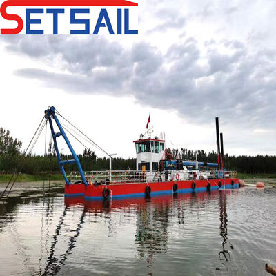 Última tecnologia Dredger de bomba de areia com Anchor Boom Cumins Motor e Stanford Gerador