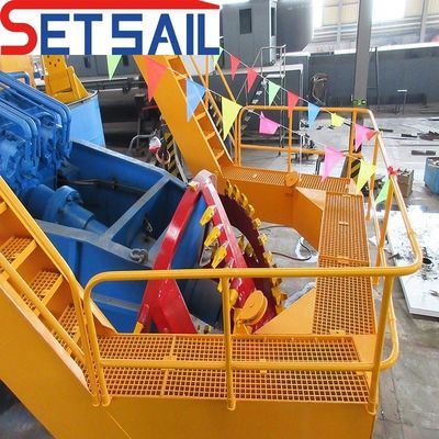 Última tecnologia Dredger de bomba de areia com Anchor Boom Cumins Motor e Stanford Gerador
