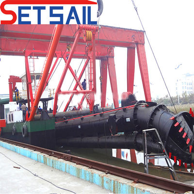 Dredger de sucção de 10 polegadas para lago e mar Peso bruto 90000.000kg 53 metros cabeça