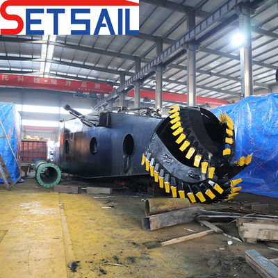 68000.000kg Pacote Peso Bruto 10 polegadas cortador de sucção dragadora com motor diesel