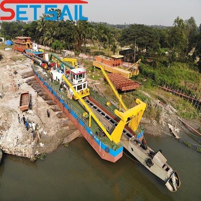 31.1 metro comprimento total avançado cortador de 10 polegadas de sucção de areia de dragagem para lama