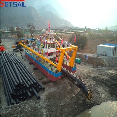 31.1 Meter comprimento total US Set vela 10 polegadas cortador sucção sedimento dragadora com dentes de cortador