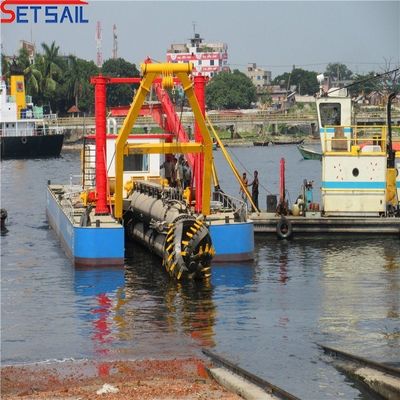 31.1 Meter comprimento total US Set vela 10 polegadas cortador sucção sedimento dragadora com dentes de cortador