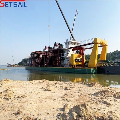 31.1 Meter comprimento total US Set vela 10 polegadas cortador sucção sedimento dragadora com dentes de cortador