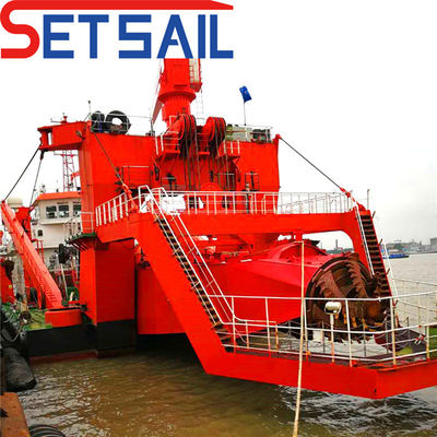 Dredger de sucção de corte com medidor de vácuo Serviço pós-venda ao longo da vida 40000.000kg peso bruto