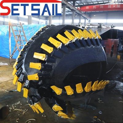 Dredger de sucção de corte com medidor de vácuo Serviço pós-venda ao longo da vida 40000.000kg peso bruto