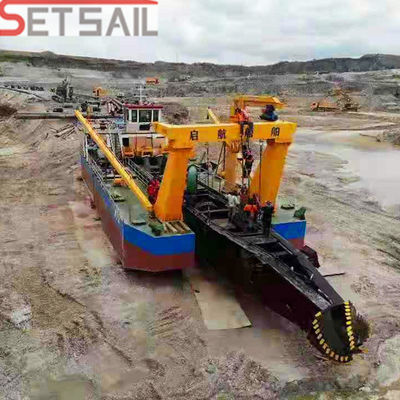 Equipamento de dragagem por sucção de cortador personalizado com alta capacidade e sistema hidráulico