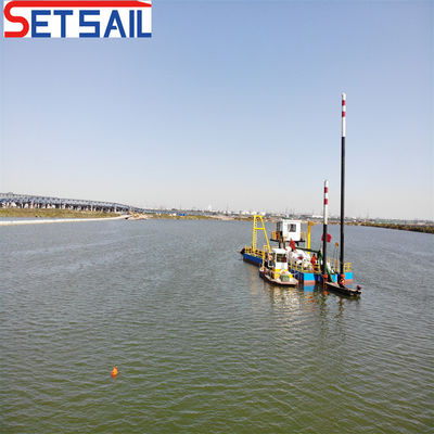 Fluxo de água 800m3 Motor diesel 8 polegadas cortador Sucção de areia dragadora com Siemens PLC