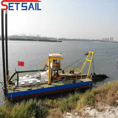 Fluxo de água 800m3 Motor diesel 8 polegadas cortador Sucção de areia dragadora com Siemens PLC