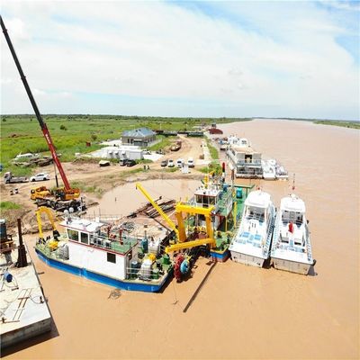 50kw de potência motor diesel 8 polegadas cortador de sucção de areia navio com Rexroth bomba hidráulica