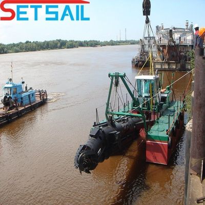 160m3-4000m3 Capacidade cortador de controlo hidráulico dragadora de sucção com bomba de areia subaquática