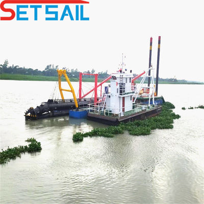 800m3 Fluxo de água 50kw cabeça de corte potência motor diesel 8 polegadas máquinas de dragagem de areia