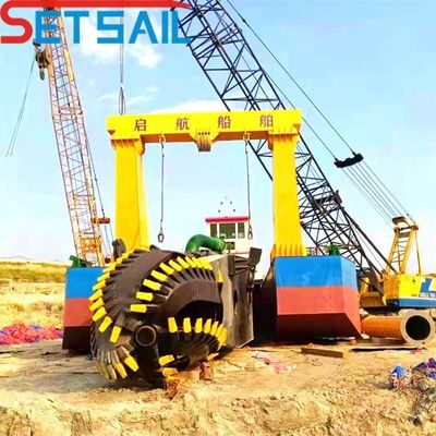 Comprimento total 31,1 metros Siemens PLC Diesel Motor 8 polegadas cortador de sucção sand dredger