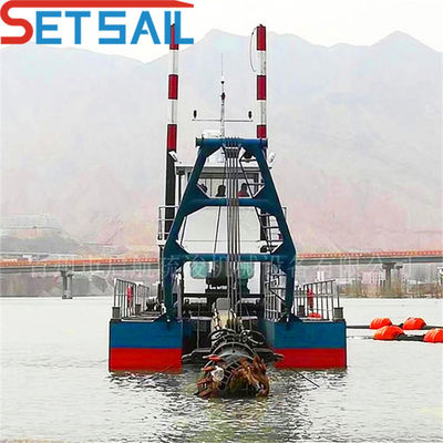 Dredger de sucção de corte de 8 polegadas de alta capacidade com tipo de ranhura CTN e profundidade de dragagem de 8 metros