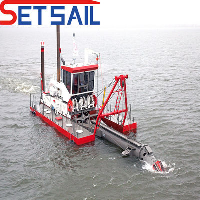 Rexroth Hydraulic Double Diesel Engine Cutter Suction Sand Dredger com bomba hidráulica