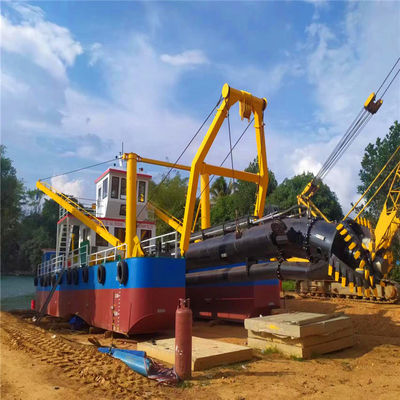 Máquina de dragagem fluvial tipo ranhura CTS cortador hidráulico dragadora de sucção com motor Cummins