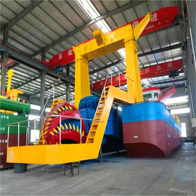 Máquina de dragagem fluvial tipo ranhura CTS cortador hidráulico dragadora de sucção com motor Cummins